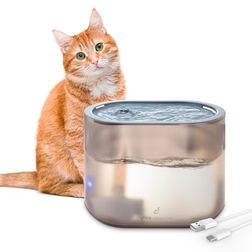 Ufesa Automatischer Trinkbrunnen für Haustiere 2,5 L, Aktivkohle- und Harzfilter, Katzenbrunnen, USB-Betrieb, Ultra-Leise Pumpe, Geringer Stromverbrauch, Optimal für Katzen und Hunde Ufesa Automatischer Trinkbrunnen für Haustiere 2,5 L, Aktivkohle- und Harzfilter, Katzenbrunnen, USB-Betrieb, Ultra-Leise Pumpe, Geringer Stromverbrauch, Optimal für Katzen und Hunde von Ufesa
