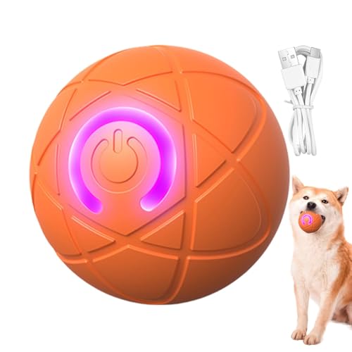 Interaktives Hundeballspielzeug, automatisch rollendes Ballspielzeug für Welpen, elektrisches Hundeballspielzeug, interaktiver Hundeball mit Licht, wiederaufladbare Hundespielzeugbälle für Hunde Interaktives Hundeballspielzeug, automatisch rollendes Ballspielzeug für Welpen, elektrisches Hundeballspielzeug, interaktiver Hundeball mit Licht, wiederaufladbare Hundespielzeugbälle für Hunde von Uhngw