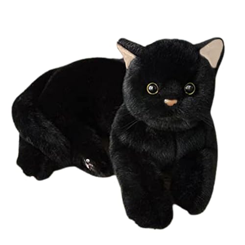 Katzen-Plüschtier, schwarze Katze, Stofftier, niedliche Simulation, schwarze Katze, Stofftier, Katzen-Stoff-Plüschtiere, weiche Cartoon-Katzen-Plüschtier-Kuschelpuppe, Plüschtier, Stoffkatzenspielzeug Katzen-Plüschtier, schwarze Katze, Stofftier, niedliche Simulation, schwarze Katze, Stofftier, Katzen-Stoff-Plüschtiere, weiche Cartoon-Katzen-Plüschtier-Kuschelpuppe, Plüschtier, Stoffkatzenspielzeug von Uhngw