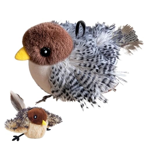 Schlagvogel-Katzenspielzeug, simulierter zwitschernder Vogel, Katzenspielzeug mit Katzenminze, niedliches Vogelspielzeug mit schlagenden Flügeln für Katzen, berührungsaktiviertes Kätzchenspielzeug Schlagvogel-Katzenspielzeug, simulierter zwitschernder Vogel, Katzenspielzeug mit Katzenminze, niedliches Vogelspielzeug mit schlagenden Flügeln für Katzen, berührungsaktiviertes Kätzchenspielzeug von Uhngw