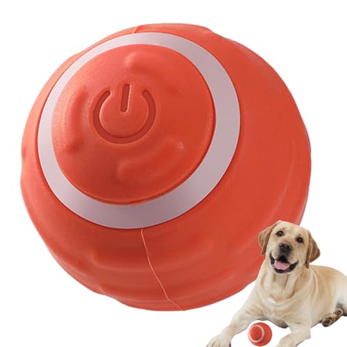 Uhngw Automatischer Rollball mit Bewegungsaktivierung, sicherer automatischer Rollball, Hundespielzeug, verschleißfester Hundeball zum Apportieren von Haustieren, Welpen, Katzen Uhngw Automatischer Rollball mit Bewegungsaktivierung, sicherer automatischer Rollball, Hundespielzeug, verschleißfester Hundeball zum Apportieren von Haustieren, Welpen, Katzen von Uhngw