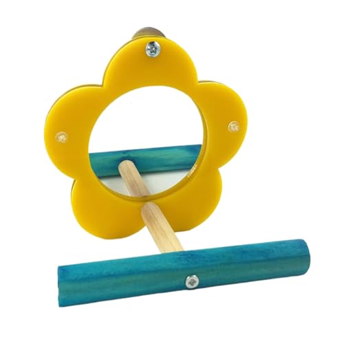 Uhngw Bird Shotet Mirror, Vogelspiegel für Käfig | Vogelspiegel -Papageienspielzeug Interaktives Spiel - Kautenteilung der Blumenformanergrenze, Haustierversorgungen, Cockatiel Cage Accessoires Uhngw Bird Shotet Mirror, Vogelspiegel für Käfig | Vogelspiegel -Papageienspielzeug Interaktives Spiel - Kautenteilung der Blumenformanergrenze, Haustierversorgungen, Cockatiel Cage Accessoires von Uhngw