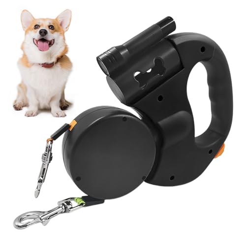 Uhngw Einziehbare Hundeleinen,Doppelleine Für Zwei Hunde | Schwere Welpenausrüstung Für Nachtspaziergänge Outdoor-Aktivitäten Reisen Joggen Uhngw Einziehbare Hundeleinen,Doppelleine Für Zwei Hunde | Schwere Welpenausrüstung Für Nachtspaziergänge Outdoor-Aktivitäten Reisen Joggen von Uhngw
