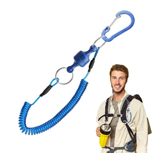 Uhngw Fliegenfischen Netzrückholer,Kescherhalter - Karabiner Leine Schnellverschluss Rutschsicher Halter für Salzwasser Landung Watten Boot Fluss Uhngw Fliegenfischen Netzrückholer,Kescherhalter - Karabiner Leine Schnellverschluss Rutschsicher Halter für Salzwasser Landung Watten Boot Fluss von Uhngw