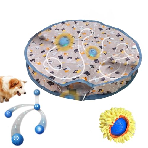 Uhngw Katzenspielzeug, Wiederaufladbares Interaktives Katzenspielzeug, Katzenübungsspielzeug, Katzenrollball Spielzeug, Automatischer Beweglicher Ball für drinnen und draußen Uhngw Katzenspielzeug, Wiederaufladbares Interaktives Katzenspielzeug, Katzenübungsspielzeug, Katzenrollball Spielzeug, Automatischer Beweglicher Ball für drinnen und draußen von Uhngw