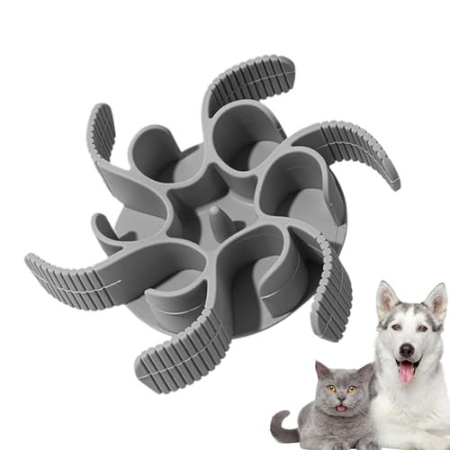 Uhngw Hunde -Leckmatte, Hundefuttermatte langsamer Feeder | Hundebehandlungsmatte Puzzle Welpe langsamer Feeder | Anti-Choking-Tierversorgungen, interaktive Silikon-Silikon-Spielzeug für Lebensmittel, von Uhngw