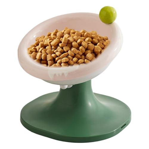 Uhngw Katzenfutterschale, Katzenfuttermittel - Katzenschalen erhöht,Ergonomischer Feeder -Ständer mit Einstellbarer Höhe, Deep -Design -Haustier für kleine Rasse Innenwohnung von Uhngw