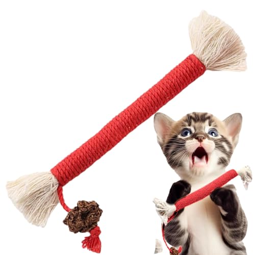 Uhngw Kauspielzeug für Katzen, Beißspielzeug für Katzen - Handgewebtes Zahnschleifwerkzeug Bunte Katzen-Kaustäbchen | Verschleißfestes Katzen-Beißseilspielzeug, beruhigendes Kauspielzeug für kleine Uhngw Kauspielzeug für Katzen, Beißspielzeug für Katzen - Handgewebtes Zahnschleifwerkzeug Bunte Katzen-Kaustäbchen | Verschleißfestes Katzen-Beißseilspielzeug, beruhigendes Kauspielzeug für kleine von Uhngw