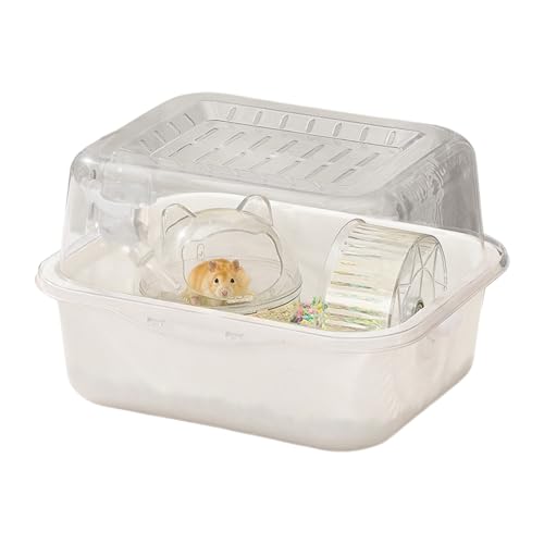 Uhngw Meerschweinchenkäfig - Transparentes Nagetierheim,Transparentes Interaktives Gehege für Kleintiere wie Mäuse Chinchillas Zwerghamster mit Schlafplatz und Spielbereich von Uhngw