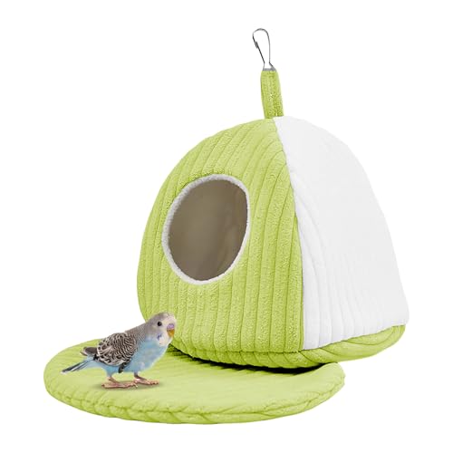 Uhngw Vogelhaus Für Käfig - Winter Hängematte Wellensittich Käfigzubehör,Vogel Nisthaus Bett - Für Innen Außen Kleine Mittelgroße Tiere Wellensittiche Nymphensittiche von Uhngw
