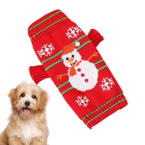 Uhngw Welpenpullover für kleine Hunde, Weihnachtspullover für Hunde,Warmer Hundepullover, weiche Weihnachts-Hunde-Shirts | Atmungsaktives -Hundetuch, Haustierzubehör für alle Rassen, Katzen, von Uhngw