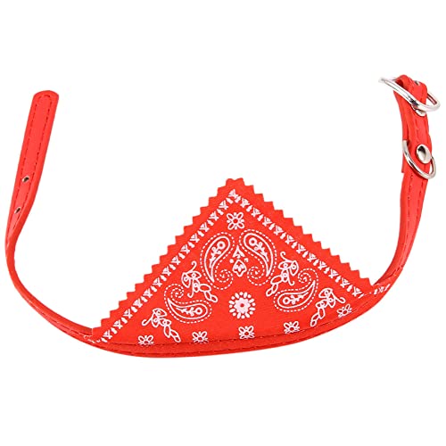 Uinfhyknd Halstuch, verstellbar, für Haustiere, Hunde, Katzen, Bandana, klein, Rot von Uinfhyknd