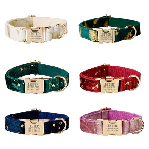 Uiopa Hundehalsband mit Namen und Telefonnummer, Halsband Hund Personalisiert auf Metall Steckverschluss, Verstellbare Hundehalsbänder für Kleine Große Hunde, Hundeleine und Fliege Erhältlich Uiopa Hundehalsband mit Namen und Telefonnummer, Halsband Hund Personalisiert auf Metall Steckverschluss, Verstellbare Hundehalsbänder für Kleine Große Hunde, Hundeleine und Fliege Erhältlich von Uiopa