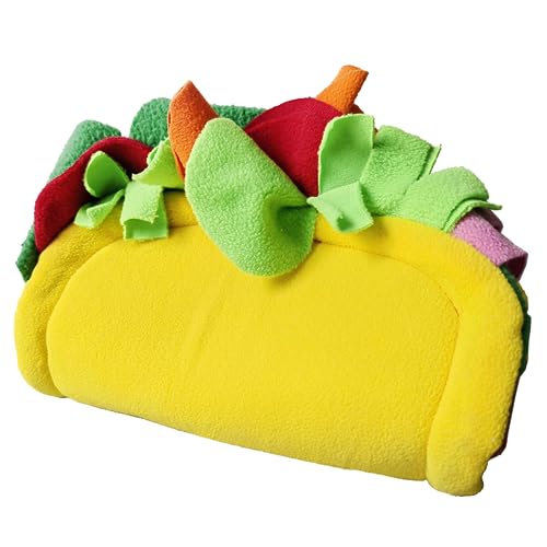 Plüsch Tunnel Hamster Maus Höhle Mini Taco Form Modell Hamster Nest Lebensraum Dekoration Versteck von Uitndvyte