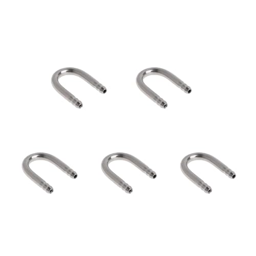Uitndvyte Schlauchverbinder aus Edelstahl, U-Form, Fisch für Luftschlauch, Metallrohr für 4 mm Innendurchmesser, Schlauchheizung, Lichtthermometer, Sanddekorationen Uitndvyte Schlauchverbinder aus Edelstahl, U-Form, Fisch für Luftschlauch, Metallrohr für 4 mm Innendurchmesser, Schlauchheizung, Lichtthermometer, Sanddekorationen von Uitndvyte