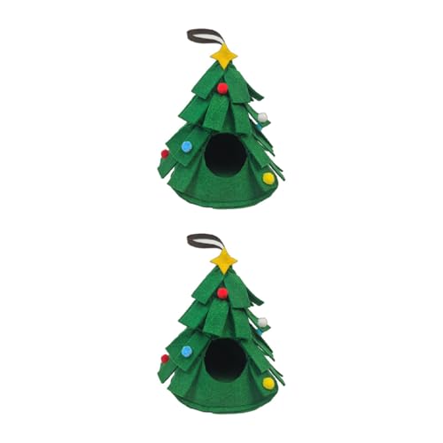 Uitndvyte Warmes Bett für Zwerghamster, Weihnachtsbaum-Form, Haus, Kleintiere, Käfigzubehör für Zuckergleiter, Hamster Uitndvyte Warmes Bett für Zwerghamster, Weihnachtsbaum-Form, Haus, Kleintiere, Käfigzubehör für Zuckergleiter, Hamster von Uitndvyte
