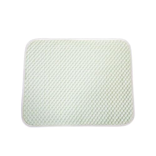 Uixxducc Kühlmatte für Hunde, Kühlmatte für Hunde bleibt länger kalt, Selbst Kühlende Hundematte Sommer Kühlkissen rutschfeste hundematte für Zuhause Unterwegs oder im Auto (XL55*70cm,Grün) von Uixxducc