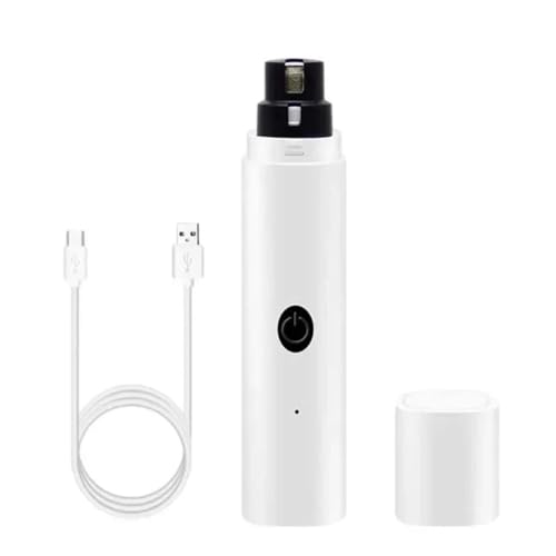 Ujjdwiurgh Elektrischer Nagelknipser für Hunde, USB-Aufladung, wiederaufladbar, LED-Licht, leise, Pfotennägel von Ujjdwiurgh