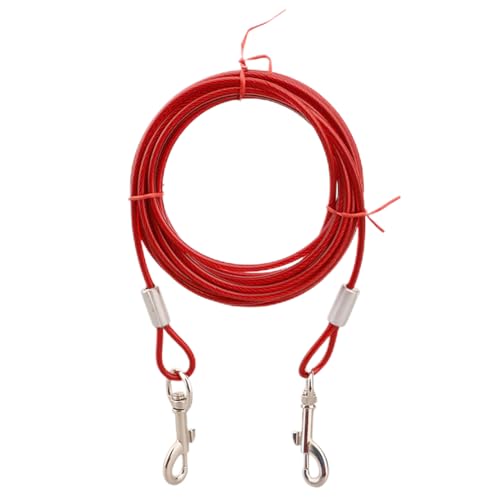 Bisssichere Hundeleine aus Metall, bequem und weich mit gepolstertem Griff, für mittelgroße und große Hunde, Hundeleine aus Edelstahl Bisssichere Hundeleine aus Metall, bequem und weich mit gepolstertem Griff, für mittelgroße und große Hunde, Hundeleine aus Edelstahl von Ulalaza