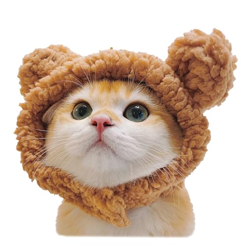 Kostüm für Katze & Hund Lustig Haustier Cosplay Perückenmütze Halloween Party Cosplay Kopf Tragen Entzückende Haustierhut Kostüm für Katze & Hund Lustig Haustier Cosplay Perückenmütze Halloween Party Cosplay Kopf Tragen Entzückende Haustierhut von Ulalaza