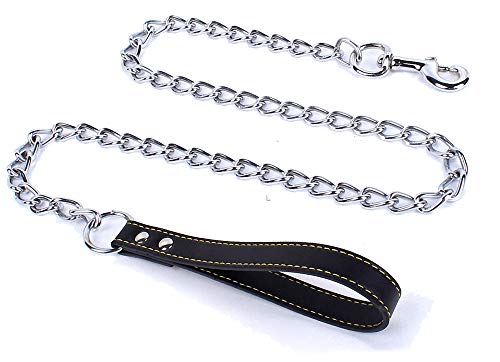 Hundehalsband Leinen Kettensatz Verstellbare Trainingshalsbänder Choke Halskette P Chock Metal Link Choker Kontrolliertes Ziehen für Haustiere von Ulalaza