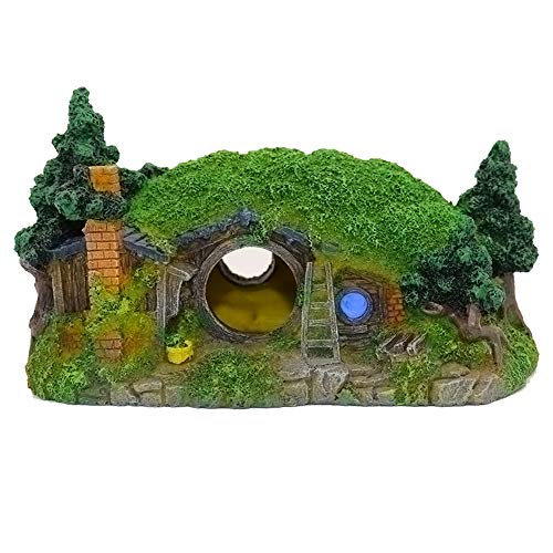 Ulifery Hobbit House Aquarium Dekorationen, natürliche Aquarium Ornament Höhle Reptilienloch Unterschlupf für Betta Versteck / Miniaturgarten, klein von Ulifery