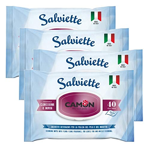 Ulisse Quality Shop Camon Reinigungstücher mit Myrrhe und Chlorhexidin, 4 Stück von Ulisse Quality Shop