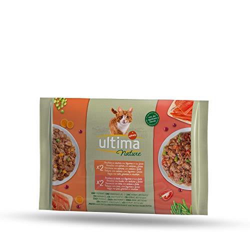 Ultima Nature Nassfutter für Katzen mit Lachs & Forelle, 4 x 85 g, insgesamt 340 g Ultima Nature Nassfutter für Katzen mit Lachs & Forelle, 4 x 85 g, insgesamt 340 g von Ultima Nature