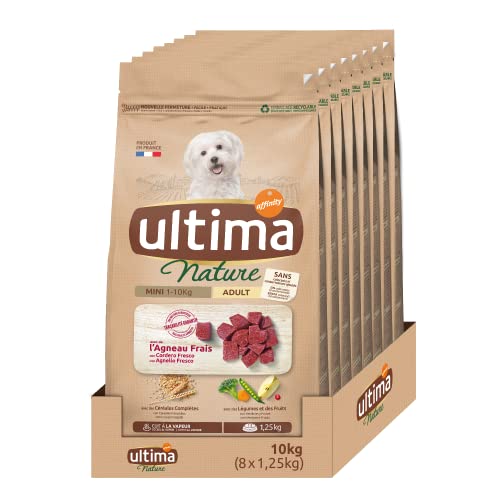 Ultima Nature Trockenfutter für Hunde, klein, mit Lamm, 8 x 1,25 kg, insgesamt: 10 kg von Ultima Nature