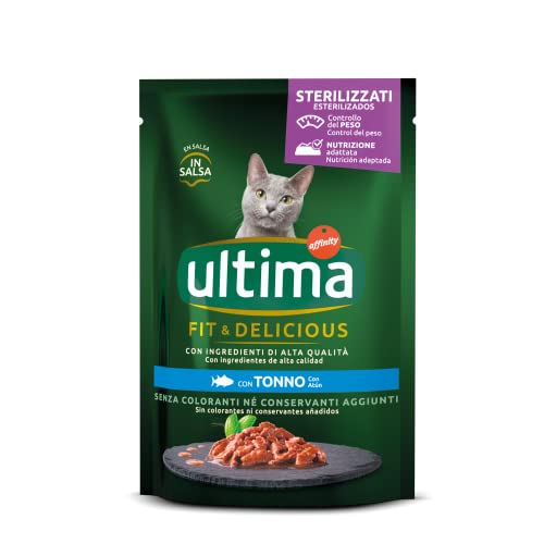 Ultima Fit & Delicious Nassfutter für Katzen mit Thunfisch, 85 g Ultima Fit & Delicious Nassfutter für Katzen mit Thunfisch, 85 g von Ultima