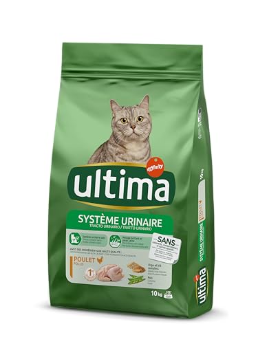 Ultima Harnwege, Trockenfutter für Katzen mit Huhn, 10 kg von Ultima