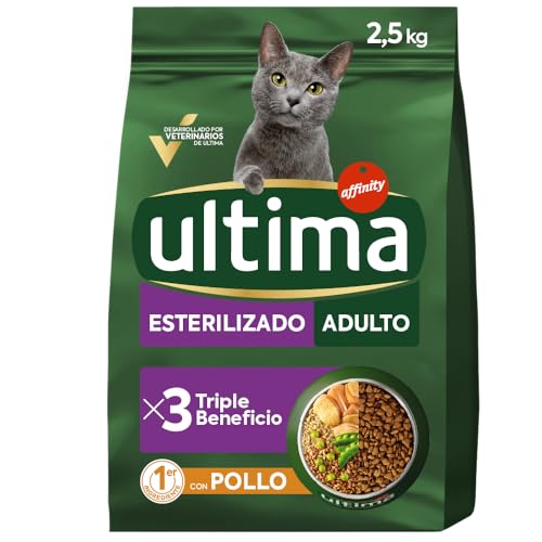 Ultima Katzenfutter für Erwachsene, sterilisiert mit Huhn, 2,5 kg von Ultima