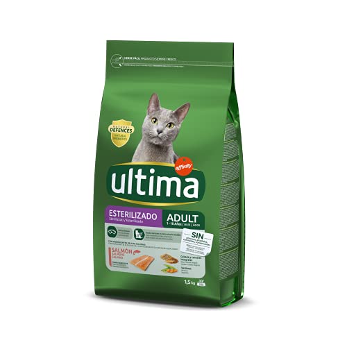Ultima Katzenfutter für sterilisierte erwachsene Katzen, mit Lachs von Ultima