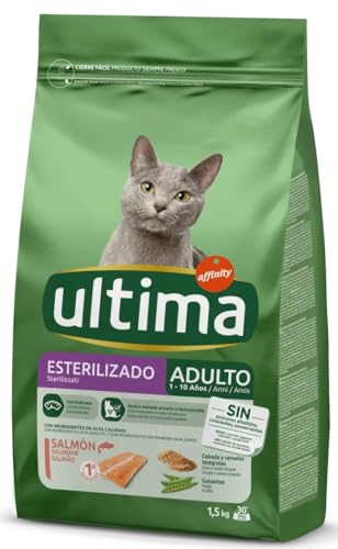 Ultima Katzenfutter für sterilisierte erwachsene Katzen, mit Lachs von Ultima