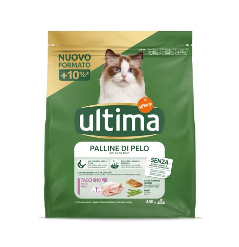 Ultima Katzenfutter zur Vermeidung von Haarbällen, 440 g (Verpackung kann variieren) von Ultima