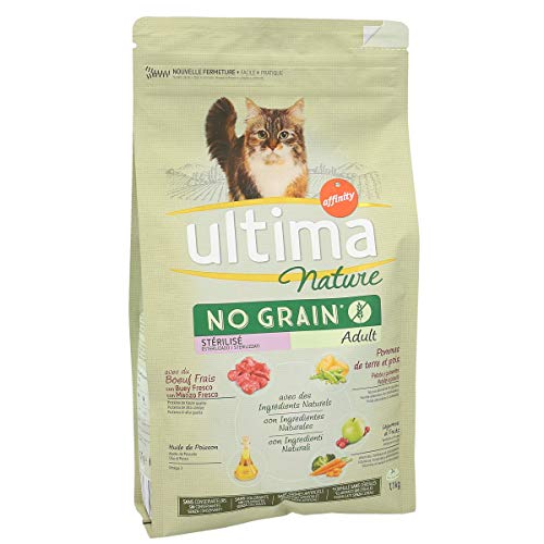 Ultima Nature No Grain sterilisiert für ausgewachsene Katzen, 1,1 kg von Ultima