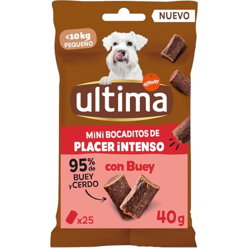 Ultima Snacks für kleine Hunde/kleine Intensive Snacks mit Ochse, 12 x 40 g von Ultima