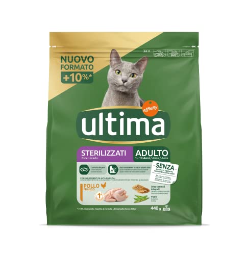 Ultima Sterilisiertes Katzenfutter für Erwachsene mit Huhn, 440 g von Ultima