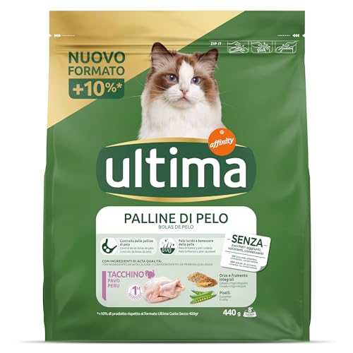 Ultima Sterilisiertes Katzenfutter zur Vorbeugung von Fellkugeln - 440 g von Ultima
