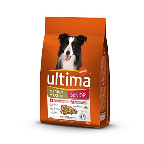 Ultima Trockenfutter für Hunde, Medium-Maxi Senior, Huhn, Obst und Gemüse, reich an natürlichen Antioxidantien, 2 kg Ultima Trockenfutter für Hunde, Medium-Maxi Senior, Huhn, Obst und Gemüse, reich an natürlichen Antioxidantien, 2 kg von Ultima