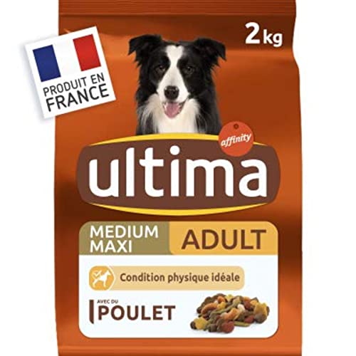 Ultima Trockenfutter mit Huhn, für mittelgroße Hunde, max. +10 kg, Beutel mit 2 kg von Ultima
