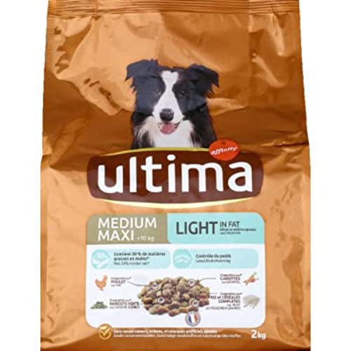 Ultima Trockenfutter mit Huhn, für mittelgroße Hunde, maximal +10 kg, Beutel mit 2 kg von Ultima