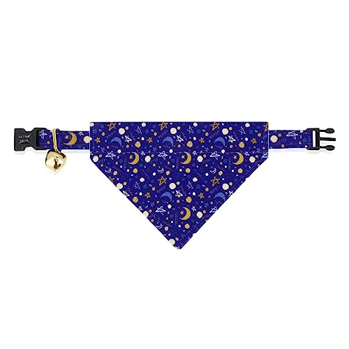 Ultra Joys Katzenhalsband mit Glöckchen - Breakaway für Katzen, Junge & Mädchen Katzenhalsbänder Kätzchenhalsband mit Glocke - Break Away Halsband für Katzen - Breakaway Katzenhalsband mit Bandana von Ultra Joys