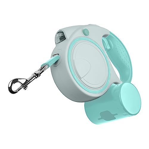 Ultra Grün Ausziehbare Hundeleine 5 m mit LED-Licht und Kotbeutelhalter Kotbeutelspender Starke Einziehbare Leine für Große Hunde Lange Trainingsleine Kleine Mittelgroße Flexible Hundeleinen Ultra Grün Ausziehbare Hundeleine 5 m mit LED-Licht und Kotbeutelhalter Kotbeutelspender Starke Einziehbare Leine für Große Hunde Lange Trainingsleine Kleine Mittelgroße Flexible Hundeleinen von UltraByEasyPeasyStore