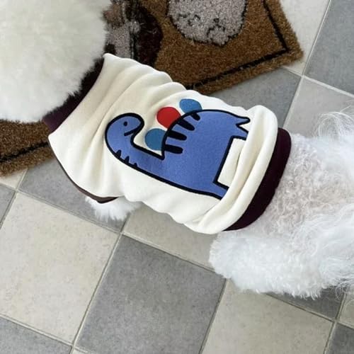 Hundebekleidung mit niedlichem Tierdruck, Winter, warm, 2-Fuß-Kleidung, lässige Hundekleidung von Umaxa