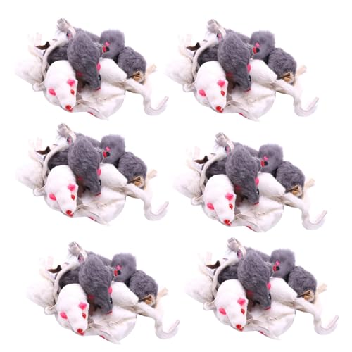 Umsoxhy Echtes Kaninchen Fell MäUse Katzen Spielzeug Haustier Spielzeug Kinder Spielzeug 72Er Pack Umsoxhy Echtes Kaninchen Fell MäUse Katzen Spielzeug Haustier Spielzeug Kinder Spielzeug 72Er Pack von Umsoxhy