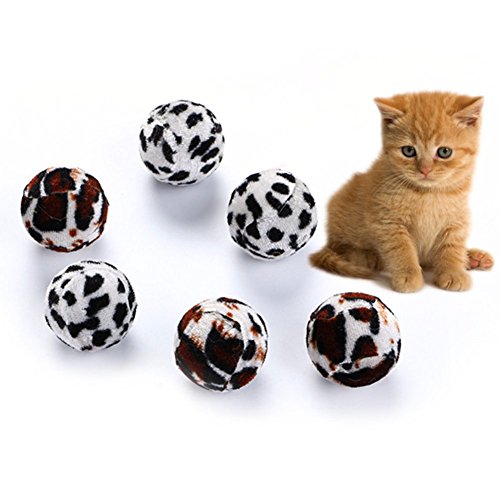 5 Stück Katze, lustig, Zebra-Streifen, Leoparden-Ball, Spielzeug, Teaser, interaktiv, Katzen-Spielzeug für Katzen, Drinnen, Bälle, Farbe zufällig, langlebig, Service 5 Stück Katze, lustig, Zebra-Streifen, Leoparden-Ball, Spielzeug, Teaser, interaktiv, Katzen-Spielzeug für Katzen, Drinnen, Bälle, Farbe zufällig, langlebig, Service von Unbekannt