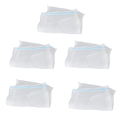 5 x Aquarium Teichfilter Media Nylon Mesh Taschen w/Reißverschluss --- Rancom Reißverschluss Farbe von Unbekannt