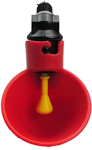 Automatischer Futterspender für Geflügeltränke, Trinkwasserbecher für Hühnerenten, Viehhuhn, Rückwasserfutterstation aus Kunststoff, Rot Automatischer Futterspender für Geflügeltränke, Trinkwasserbecher für Hühnerenten, Viehhuhn, Rückwasserfutterstation aus Kunststoff, Rot von Unbekannt