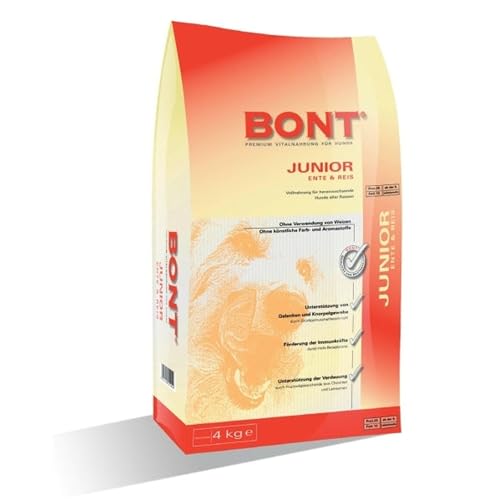 BONT Junior Ente + Reis 1 x 15 kg Vollnahrung für heranwachsende Hunde Trockenfutter von Unbekannt